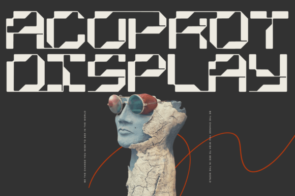Acoprot Display: The Pixel-Perfect Typeface with a Purposeful Glitch
