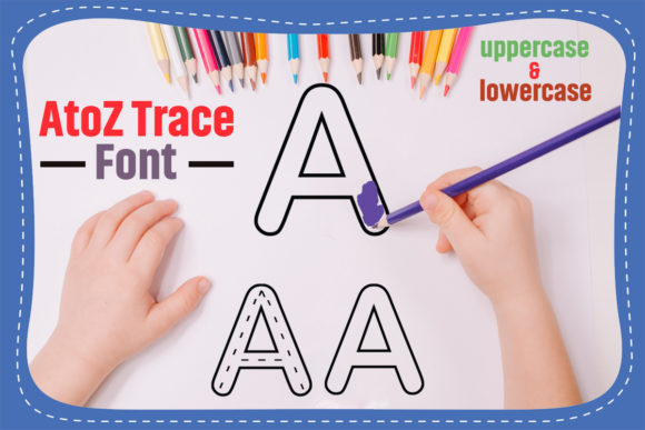 AtoZ Trace for Kids: A Creative Font for Young Learners