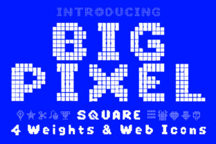 Big Pixel: A Minimalist Display Font with Bold Digital Character