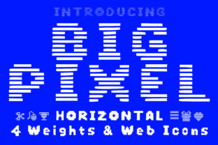 Big Pixel Horizontal: A Futuristic Font for Bold Designs