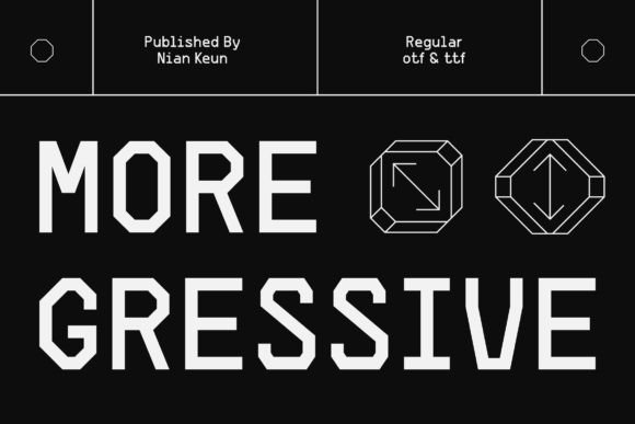 Moregressive: The Future-Forward Display Font for Tech-Savvy Design