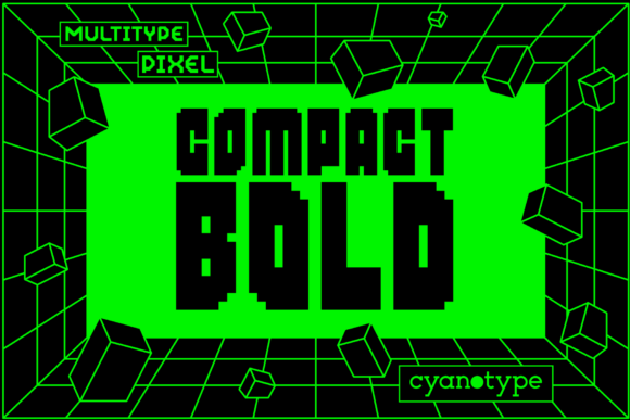 MultiType Pixel Compact Bold: Adding Digital Edge to Modern Design