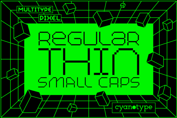 MultiType Pixel Thin: A Distorted Touch for Modern Designs