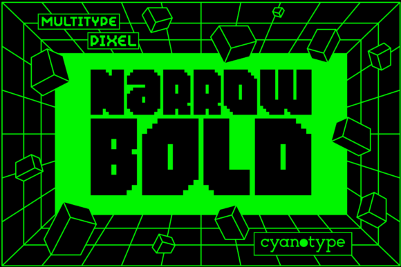 MultyType Pixel Narrow Bold: Give Your Design an Edge