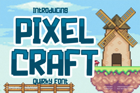 Pixel Craft: A Playful Typeface for Creative Projects
