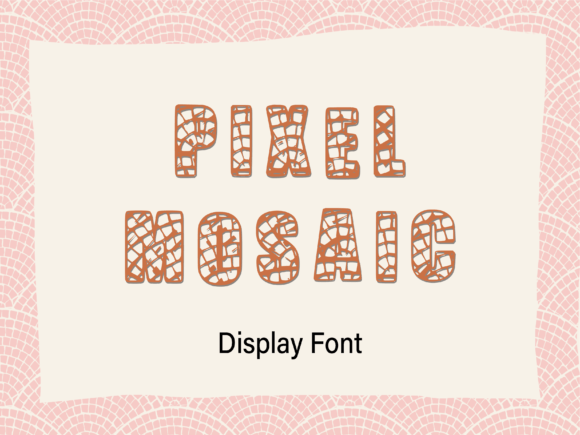 Pixel-Mosaic: The Display Font for Vintage Branding