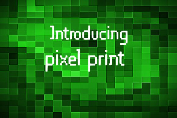 Pixel Print: Crafting Memorable Visuals with a Modern Edge