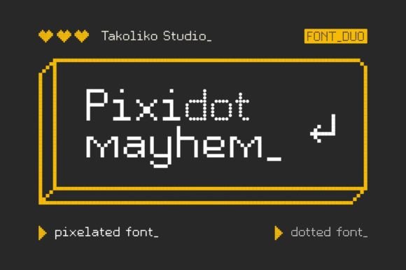 Pixidot Mayhem: Retro Pixels Meet Modern Design