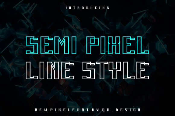 Semi Pixel Line: A Modern Font for Authentic Branding