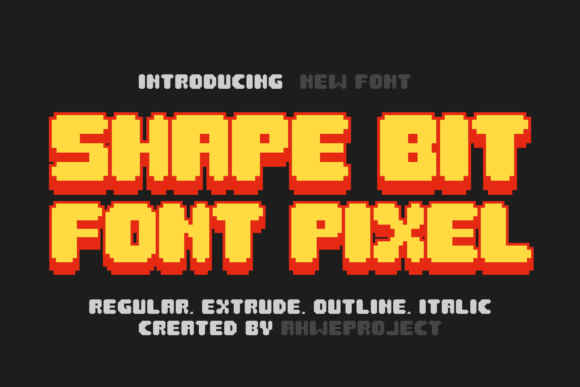 Shape Bit: A Modern Typeface with Ancient Pixel Soul