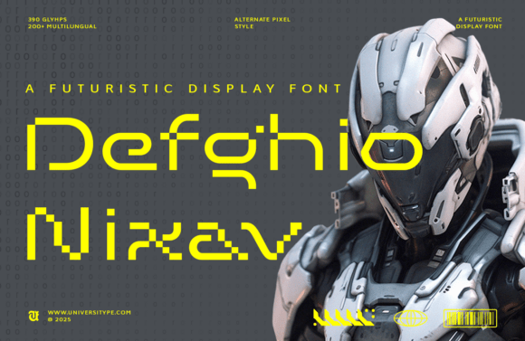 UT Defghio Nixav: A Futuristic Display Font for Bold Design